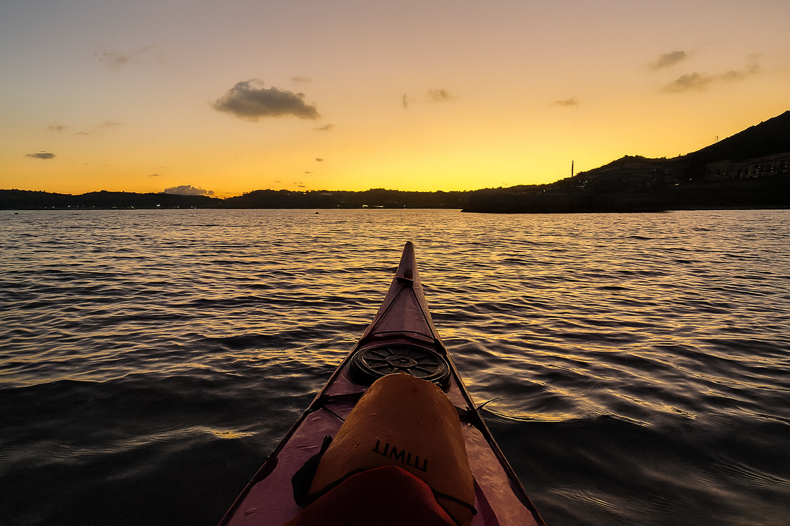 Tramonto in kayak